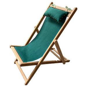 traditional deckchair racing green