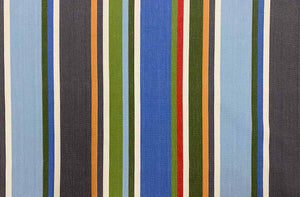 cotton fabric pale blue grey stripe