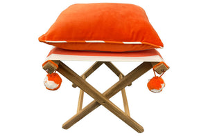 orange-velvet-stool-cushion-orange-white-stool-piping-orange-pompoms.jpg