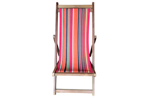 Deckchair orange black stripes