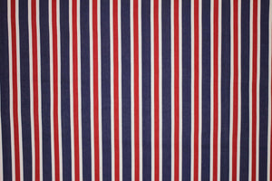 red white and blue stripe fabric