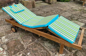 agora liso turkis sun lounger cushions