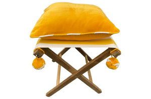 yellow-velvet-stool-cushion-yellow-white-stool-piping-yellow-pompoms.jpg