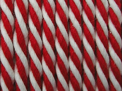 Red Striped Cord | Red and White Striped Rope