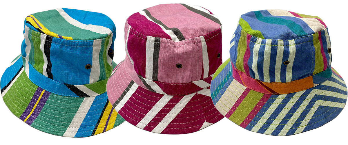 Black Striped Sun Hats | Sun Protection Hat  Shooting Stripes