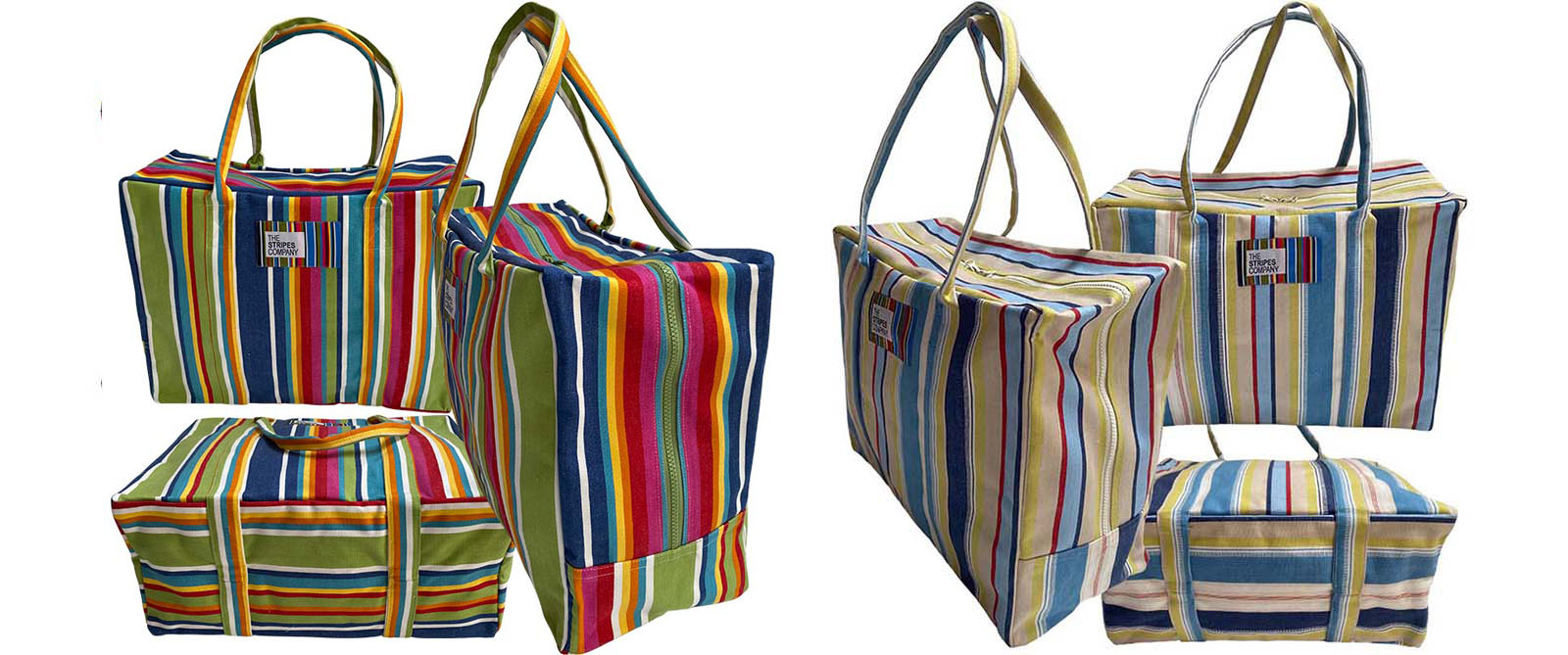 Soft Case Stripe Travel Bags