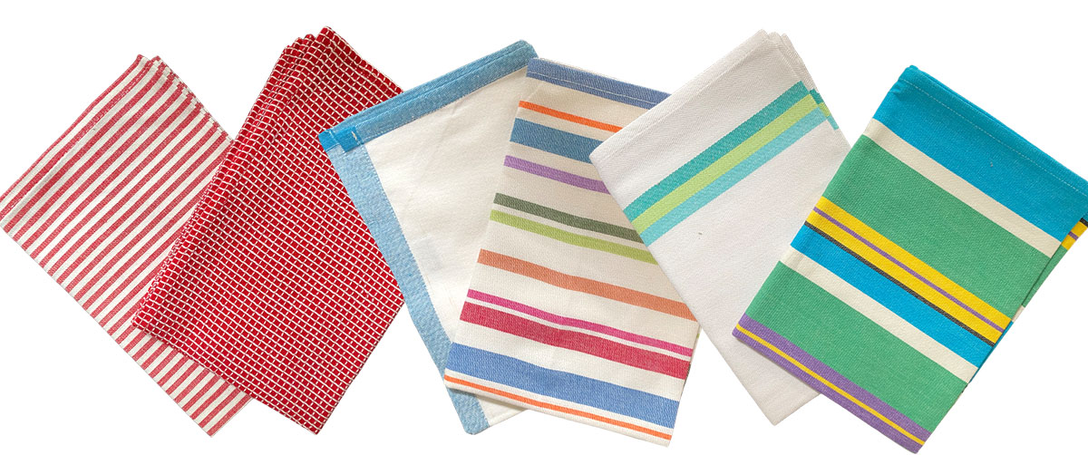 Striped Tea Towel Sets | Packs of Tea Towels