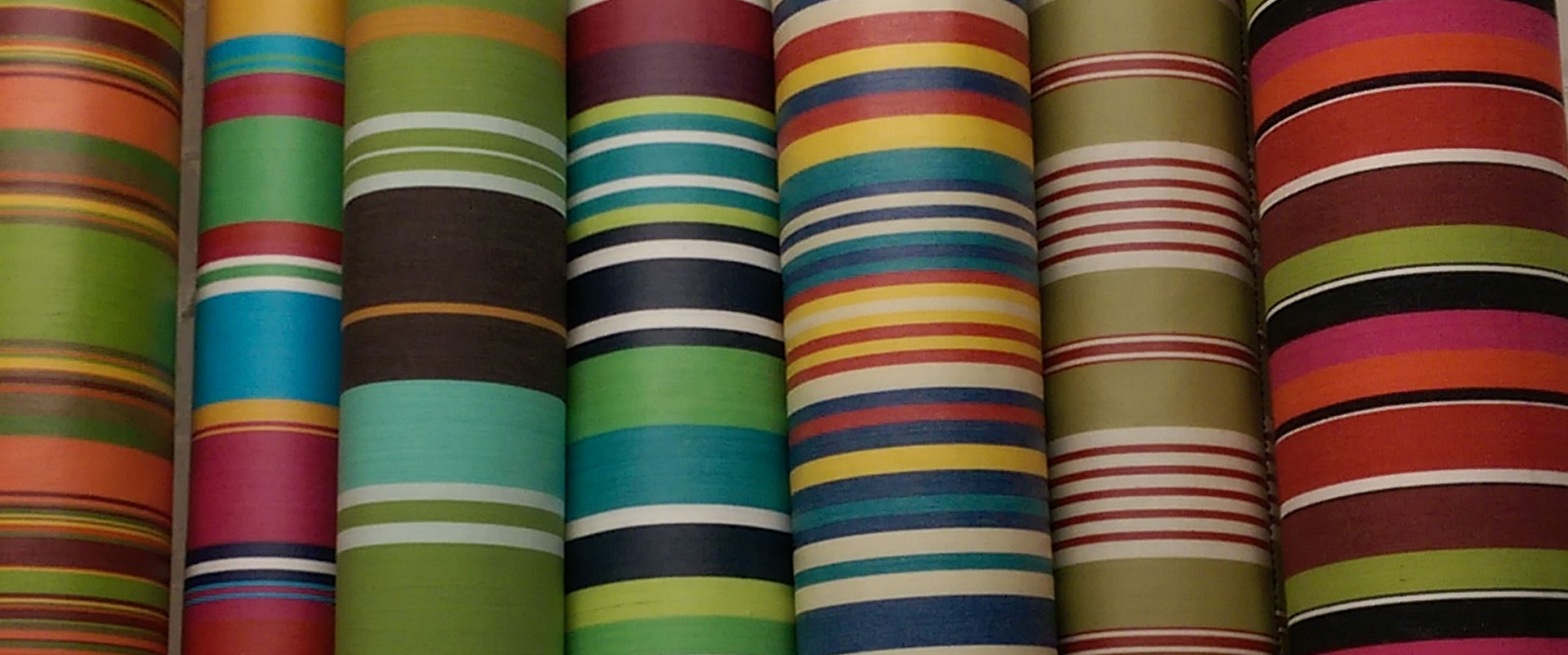 Striped Oilcloth Fabric | Wipeable Stripe Fabrics