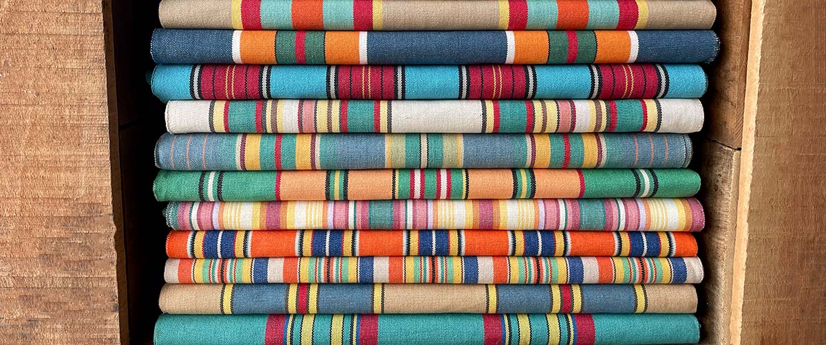 Deckchair Canvas Vintage Archive Striped Fabrics | Vintage Deckchair Fabric