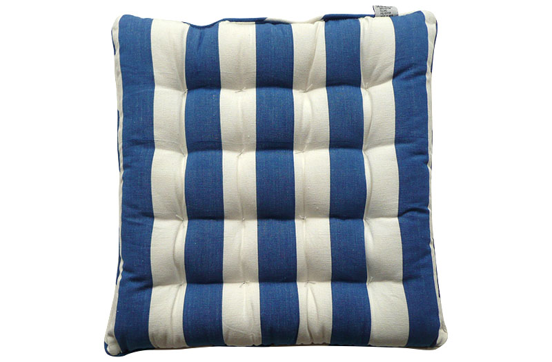 Blue & White Stripe Seat Pads