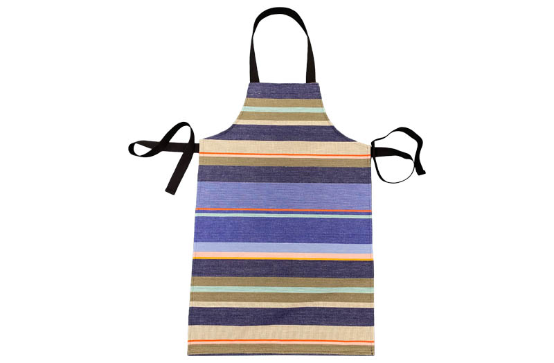Navy Blue, Pale Blue, Pale Pink Striped Childrens Aprons