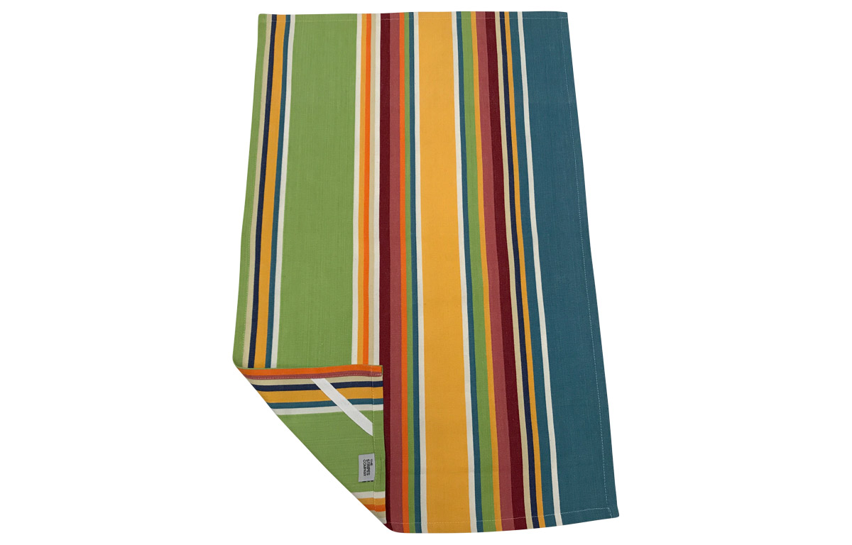 Yellow Stripe Tea Towels | Striped Tea Towel Yellow, Pale Green ,Sky Blue Stripes