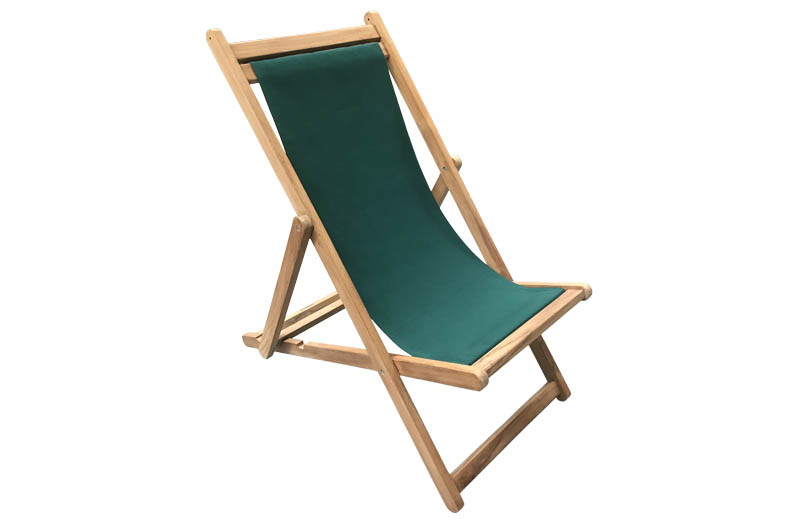 Dark Green Premium Teak Deck Chairs
