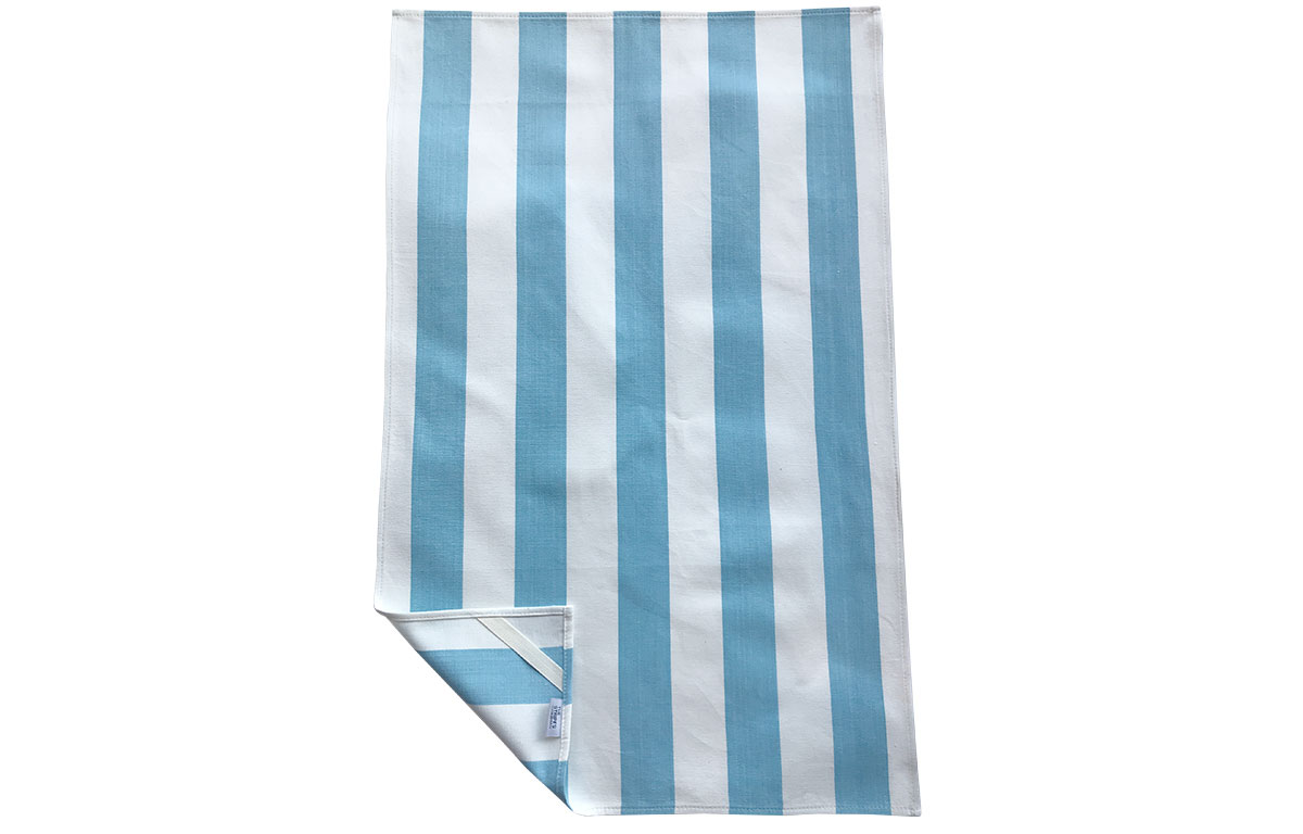 Pale Blue Stripe Tea Towels - Javelin Stripes