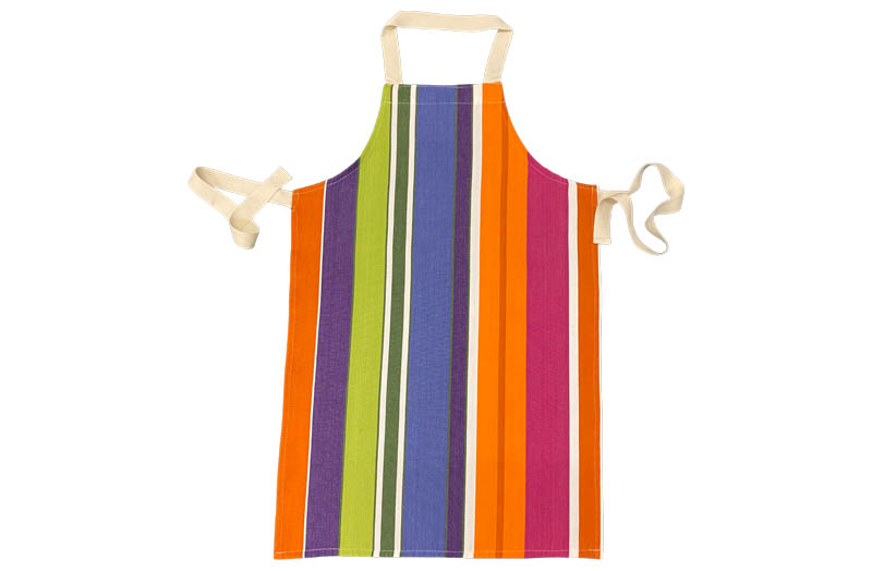 Pretty Striped Kids Aprons | Aprons for Children Pink Blue Green Stripes