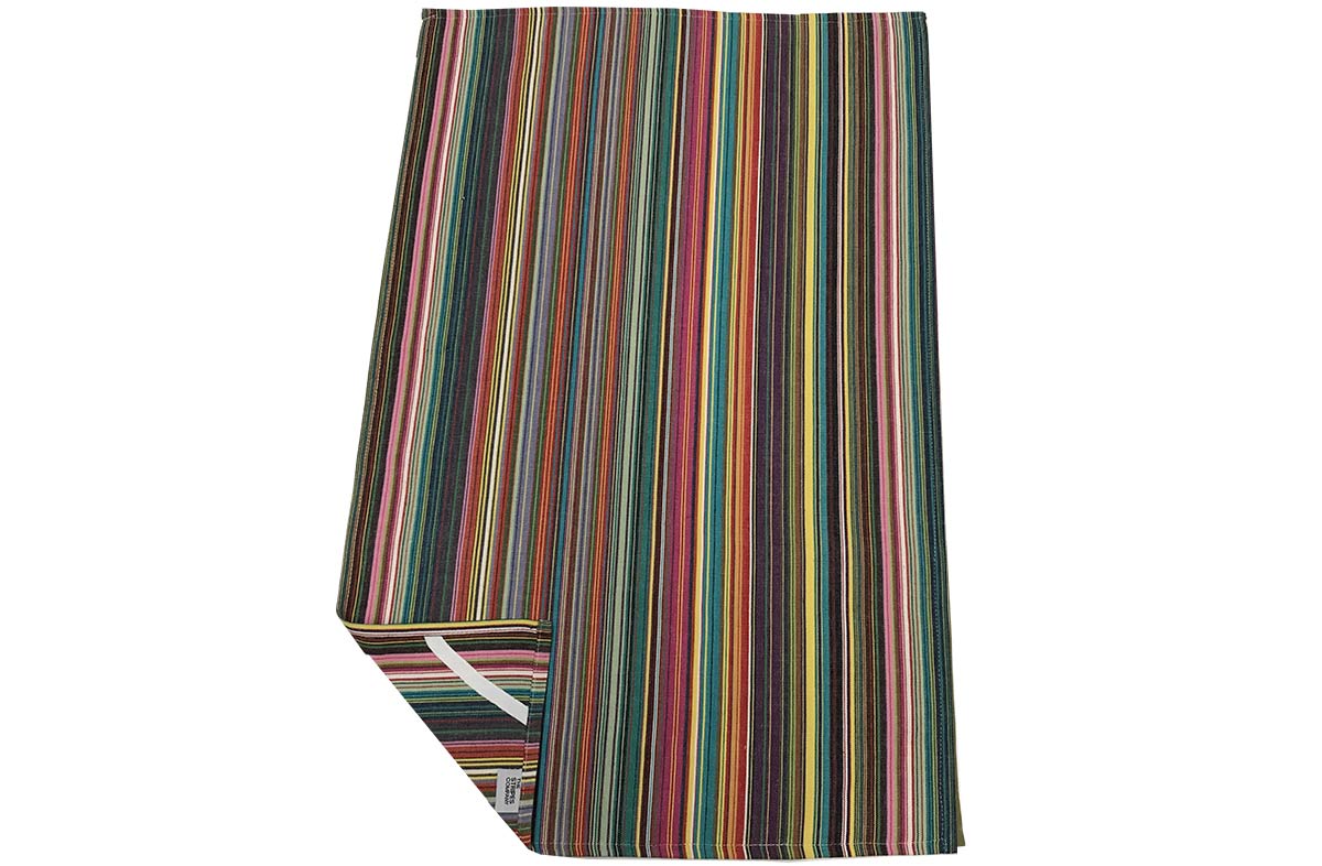 Multistripe Tea Towels | Striped Teatowels thin rainbow multi stripes   
