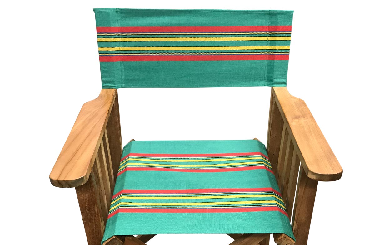 Birdwatching Directors Chair Covers | Vintage Green Stripe Replacement Director Chair Covers   