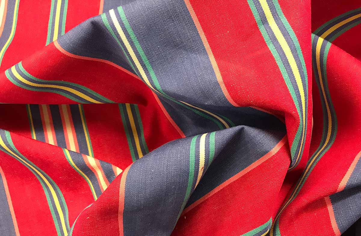 Red Striped Fabrics | Stripe Cotton Curtain Upholstery Fabrics