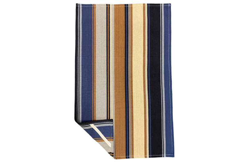 Grey, Dark Grey, Dark Brown Stripe Tea Towels | Striped Teatowels