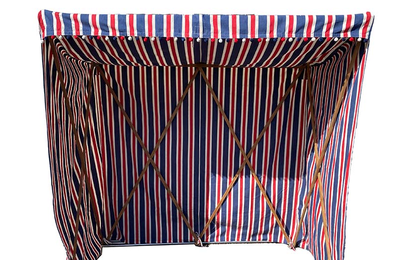 Red, White and Blue Stripe Sun Shelter
