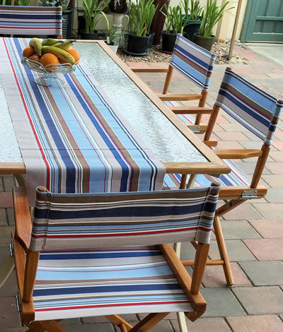 Australia in Striped Fabric