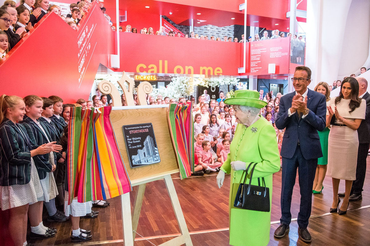 Striped Curtains Storyhouse #RoyalVisitChester
