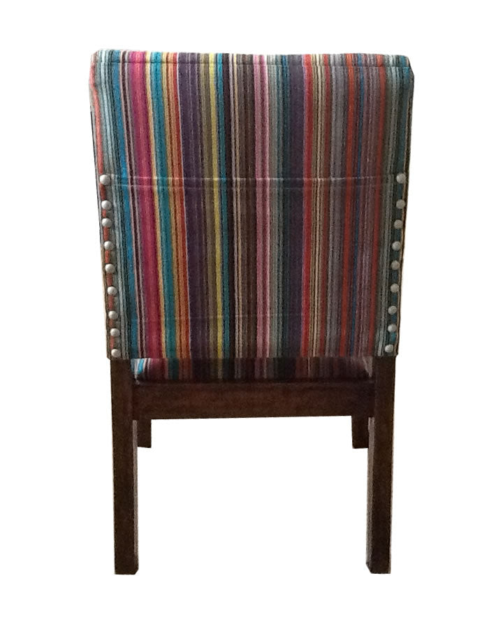 Reupholster a Chair with Stripes