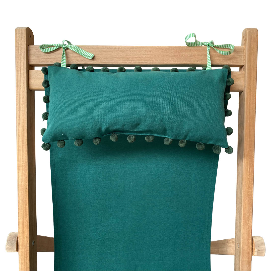 garden chair headrest green