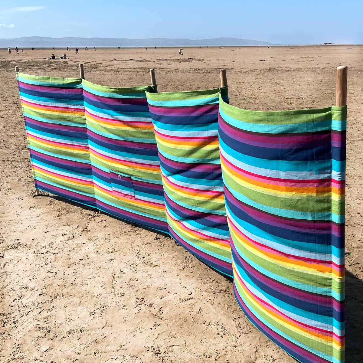 5 Pole Beach Windbreaks with Bag