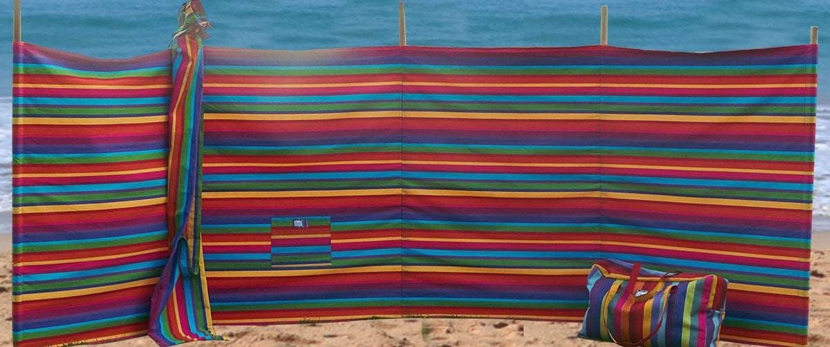 5 Pole Beach Windbreaks with Bag