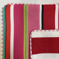 bespoke stripe cushion covers with piping