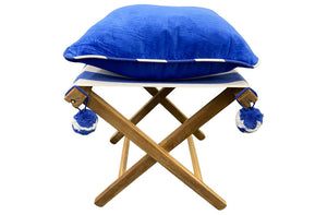 blue-velvet-stool-cushion-soccer-stool-piping-blue-pompoms.jpg