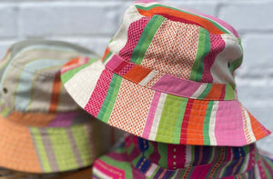 polka dot bucket hat