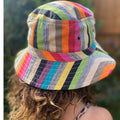 cotton bucket hat multistripe
