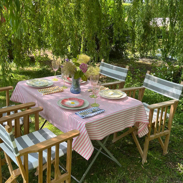 stripe cotton tablecloths