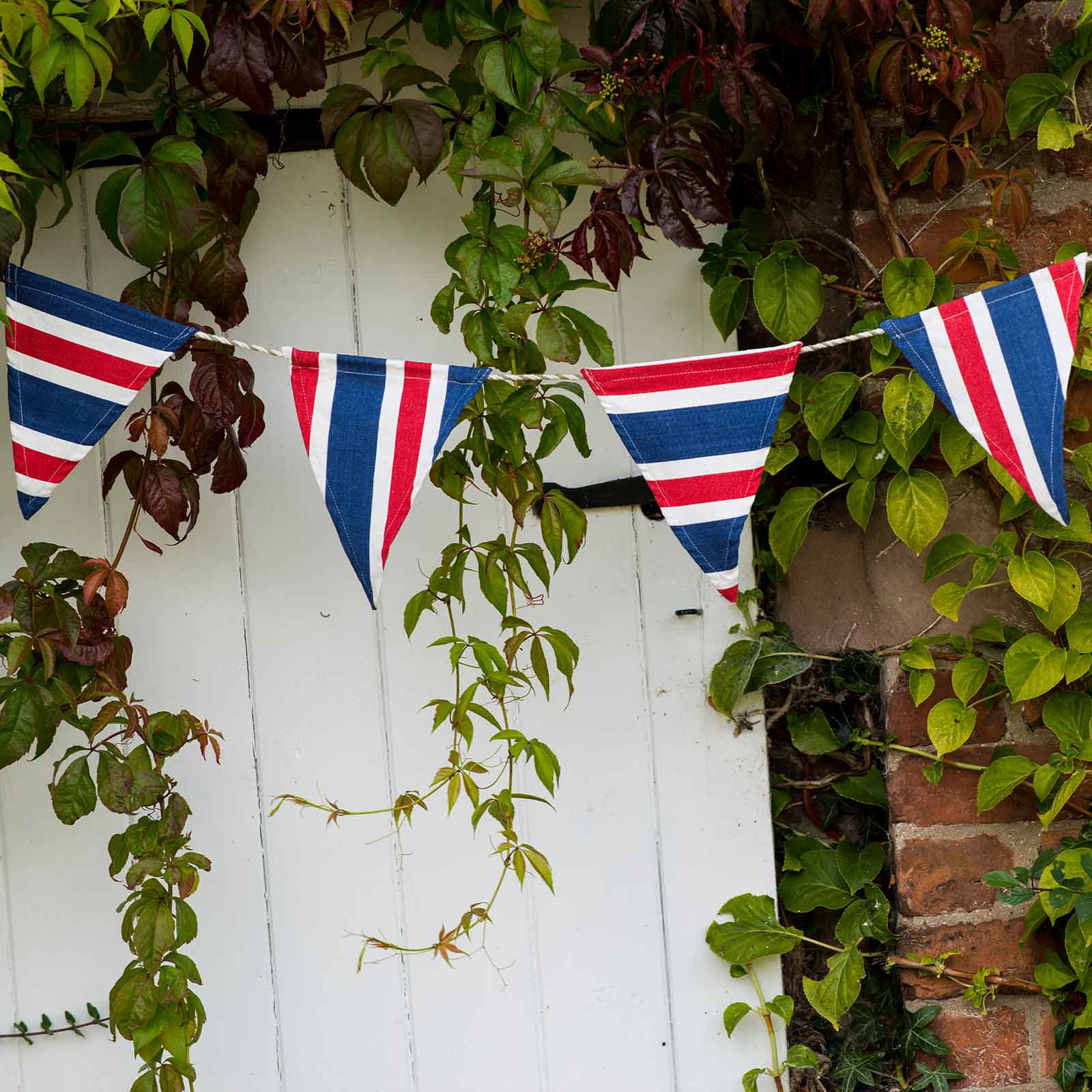 red white blue stripe bunting