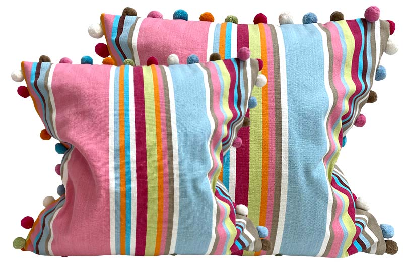 pretty stripe cushion covers