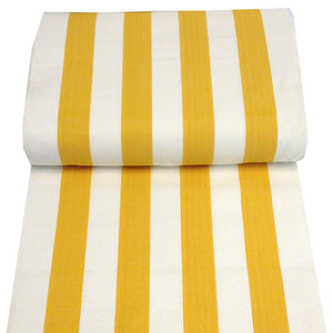 deckchair canvas yellow and white stripe