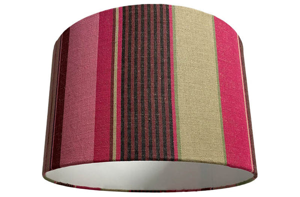 drum-pendant-lampshade-raspberry-pink-taupe-stripe.jpg
