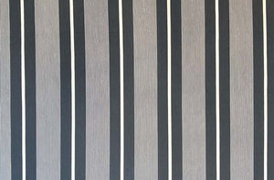 bluey grey and white stripe material