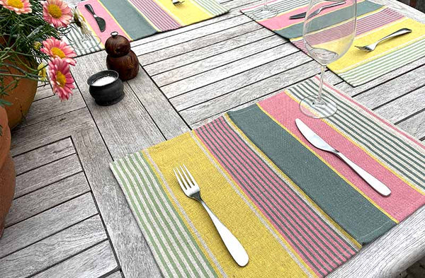 linen place mats set of 4