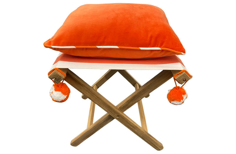 orange-velvet-stool-cushion-orange-white-stool-piping-orange-pompoms.jpg