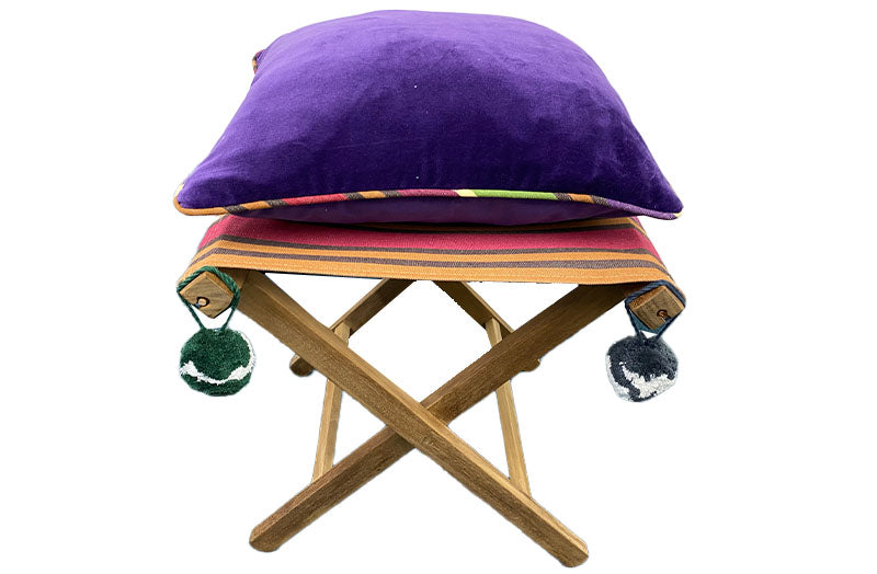 purple-velvet-stool-cushion-yoga-stool-piping-greengrey-pompoms.jpg