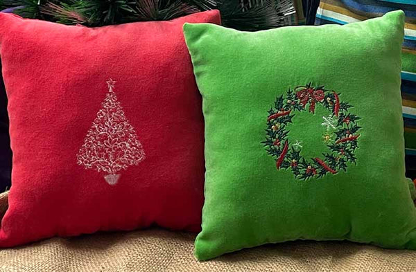 Velvet Alphabet Cushions