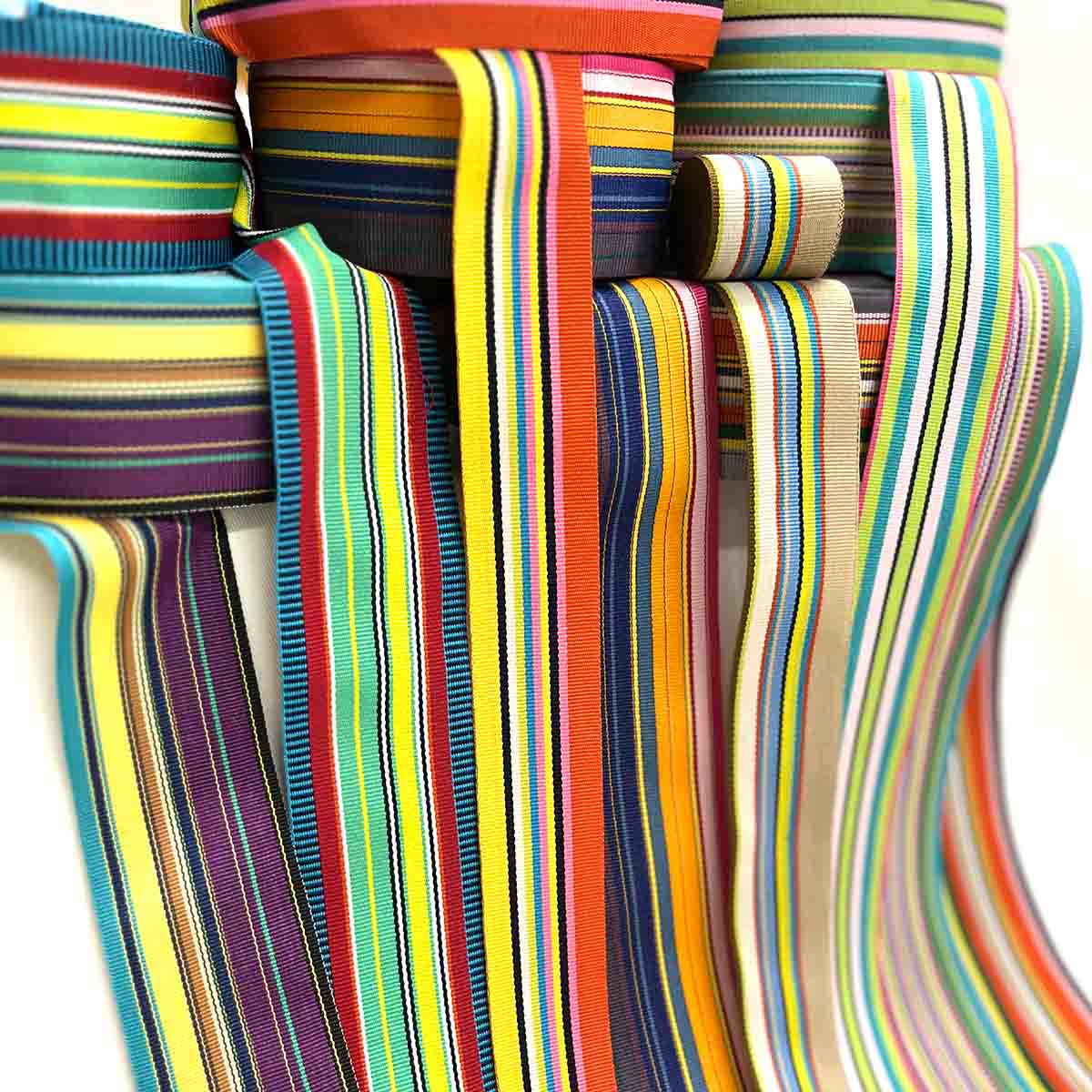 striped grosgrain ribbons