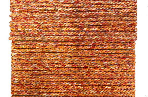 orange grey twisted cord for bunting