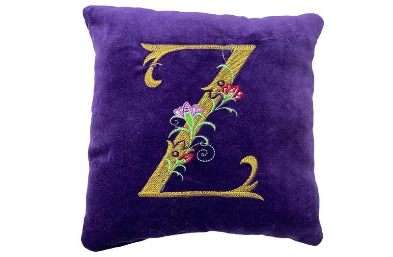 Velvet Alphabet Cushions