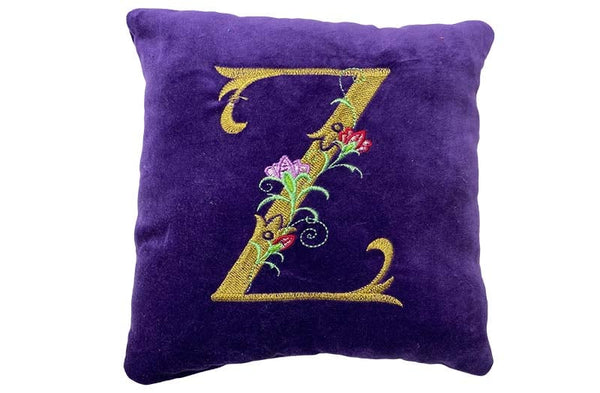 Velvet Alphabet Cushions