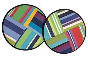 green blue stripe hob covers