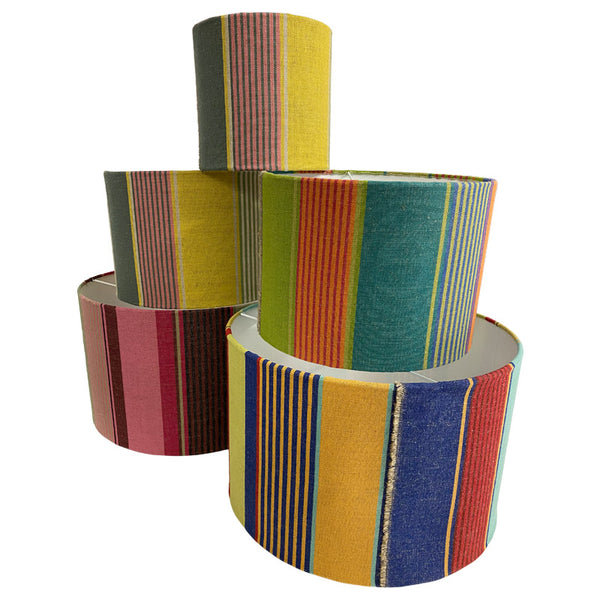 Striped Linen Lampshades